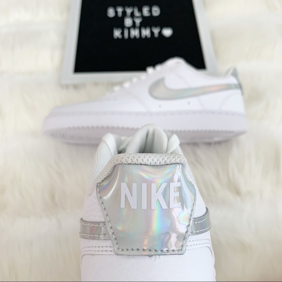 NIKE Court Sneakers White Shoes New Shoe - Picture 4 of 7